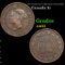 1882 Canada Cent 1c KM-1 Queen Victoria KM-7 Grades Choice AU