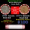 Mixed small cents 1c orig shotgun roll, 1943-p Steel Cent, 1917-s Lincoln Cent other end, Brinks Wra