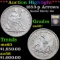 ***Auction Highlight*** 1853-p Arrows & Rays Seated Half Dollar 50c Graded Choice AU/BU Slider+ BY U