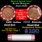 Mixed small cents 1c orig shotgun roll, 1913-p Wheat Cent, 1905 Indian Cent other end, Brinks Wrappe