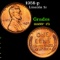 1958-p Lincoln Cent 1c Grades GEM++ RB