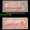 1973-1975 (1954 Modified Hair Issue) Canada 2 Dollars Banknote P# 76d, Sig. Lawson & Bouey Grades f+