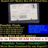 Original sealed box 5- 1977 United States Mint Proof Sets