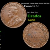 1917 Canada Cent 1c King George V KM-21 Grades Choice AU/BU Slider