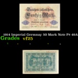 1914 Imperial Germnay 50 Mark Note P# 49A Grades vf+