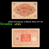 1920 Germany 2 Mark Note P# 59 Grades xf+