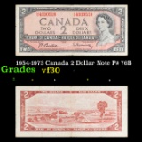 1954-1973 Canada 2 Dollar Note P# 76B Grades vf++
