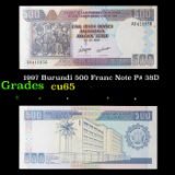 1997 Burundi 500 Franc Note P# 38D Grades Gem CU