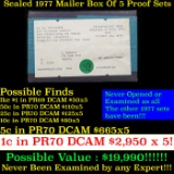 Original sealed box 5- 1977 United States Mint Proof Sets