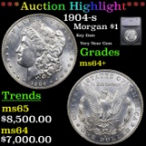 ***Auction Highlight*** 1904-s Morgan Dollar $1 Graded ms64+ BY SEGS (fc)