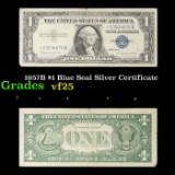 ***Star Note*** 1957B $1 Blue Seal Silver Certificate Grades vf+