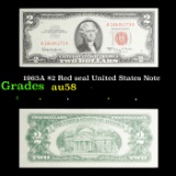 1963A $2 Red seal United States Note Grades Choice AU/BU Slider