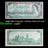 1960-1967 Canada 1 Dollar Note P# 84A Grades Gem++ CU