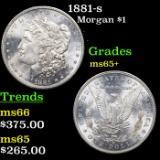 1881-s Morgan Dollar $1 Grades GEM+ Unc