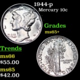 1944-p Mercury Dime 10c Grades GEM+ Unc