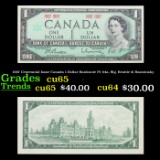 1967 Centennial Issue Canada 1 Dollar Banknote P# 84a, Sig. Beattie & Rasminsky Grades Gem CU