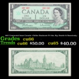 1967 Centennial Issue Canada 1 Dollar Banknote P# 84a, Sig. Beattie & Rasminsky Grades Gem+ CU