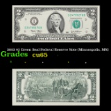 2003 $2 Green Seal Federal Reserve Note (Minneapolis, MN) Grades Gem CU