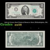 1976 $2 Green Seal Federal Reserve Note (Philadelphia, PA) Grades Choice AU/BU Slider