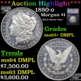 ***Auction Highlight*** 1880-o Morgan Dollar $1 Graded ms63+ DMPL By SEGS (fc)