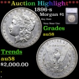 ***Auction Highlight*** 1896-s Morgan Dollar $1 Graded au58 BY SEGS (fc)