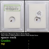 Authentic Meteorite-Space Rock North West Africa NWA Sahara Desert Find Nickel Iron Graded By INB