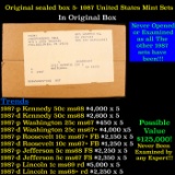 Original Sealed Box 5x-1987 Mint Sets