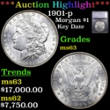 ***Auction Highlight*** 1901-p Morgan Dollar $1 Graded ms63 BY SEGS (fc)