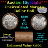 ***Auction Highlight*** 1889 & CC Uncirculated Morgan Dollar Shotgun Roll (fc)