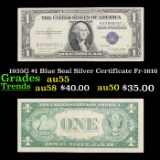 1935G $1 Blue Seal Silver Certificate Fr-1616 Grades Choice AU