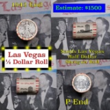 ***Auction Highlight*** Old Casino 50c Roll $10 Halves Las Vegas Casino Sands 1942 Walker & P Frankl