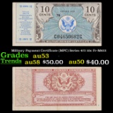 Military Payment Certificate (MPC) Series 472 10c Fr-M822 Grades Select AU