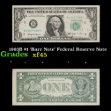 1963B $1 'Barr Note' Federal Reserve Note Grades xf+