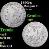 1892-s Morgan Dollar $1 Grades vg, very good