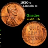 1950-s Lincoln Cent 1c Grades Gem+ Unc RB