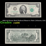 1995 $2 Green Seal Federal Reserve Note (Atlanta, GA) Grades Gem+ CU