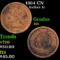 1864 CN Indian Cent 1c Grades f+