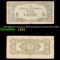 1942 Malaysia (Japanese WWII Occupation) 10 Cents Note P# M3 Grades vf++