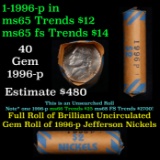 Shotgun Jefferson 5c roll, 1996-p 40 pcs Vintage Wrapper