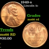 1949-s Lincoln Cent 1c Grades GEM+ Unc RD