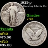 1925-p Standing Liberty Quarter 25c Grades vf+