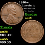 1916-s Lincoln Cent 1c Grades Choice AU/BU Slider