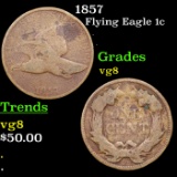 1857 Flying Eagle Cent 1c Grades vg, very good