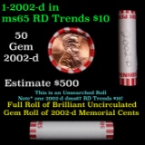 New Consignee This Auction Only!!! Shotgun Lincoln 1c roll, 2002-d 50 pcs Bank Wrapper.