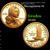 Group of 5 Sacagawea $1 (2004-s, 2003-s, 2002-s, 2001-s, 2000-s)