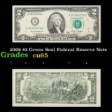 2009 $2 Green Seal Federal Reserve Note Grades Gem CU