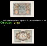 1920 Germany (Weimar Republic) 100 Marks Banknote P# 69a Grades vf++