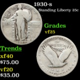 1930-s Standing Liberty Quarter 25c Grades vf+
