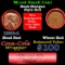 Mixed small cents 1c orig shotgun roll, 1956-d Lincoln Cent,Wheat Cent other end, Coca Cola Brandt W