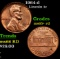 1964-d Lincoln Cent 1c Grades Gem+ Unc RD